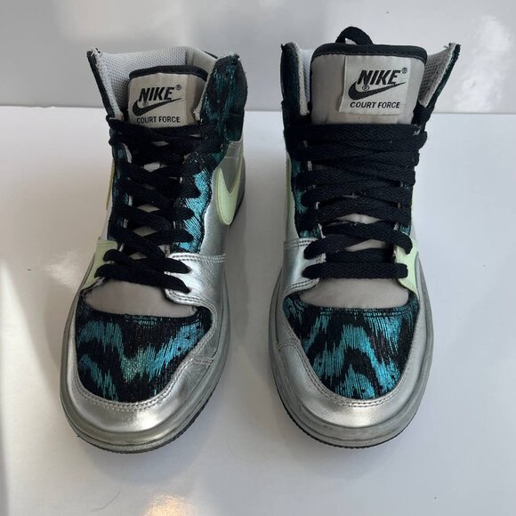 Nike Peacock Air Court Force Sneakers US 7.5 - Picture 5 of 14